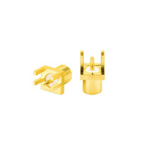 Conector Hembra MCX-KE con Desplazamiento de 1.7mm, Conector RF Hembra MCX, Conector de Antena para Soldar en Placa PCB