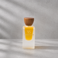 Flacons de parfum authentiques en verre de luxe 50ML, flacon de parfum carré en verre givré épais transparent avec emballage boîte unique