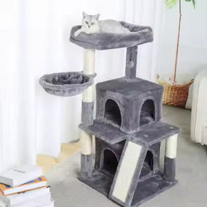 Tour pour chat à plusieurs niveaux Grand support d'escalade pour chat avec perchoir en peluche Jouets pour le jeu et le repos - Product Image 5