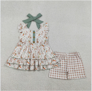 Ensemble de shorts mignons pour bébés filles GSSO2980 Easter Rabbit Carrot - Product Image 5