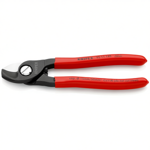 Tijeras para cables Knipex de 15 mm y 50 mm para cortar alambre de cobre y aluminio - Product Image 1