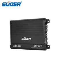 Pour Suoer CE-80.4D-E 190*150*55mm Mini taille 4 canaux classe D amplificateur large plage de fréquences pour l'audio de voiture