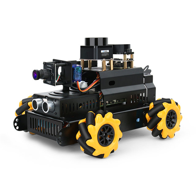 Chuanglebo RPIAIBOT-ROS2 LOBOROBOT Raspberry Pi 5 4GB ROS2 Robot AI Large Model Car Speech Recognition Visual Intelligence Body