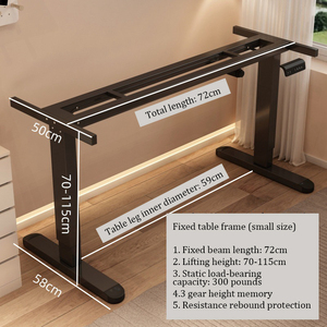 Bàn đứng nâng hạ điện một động cơ, khung kim loại, điều chỉnh độ cao thông minh, dành cho văn phòng tại nhà - Product Image 3