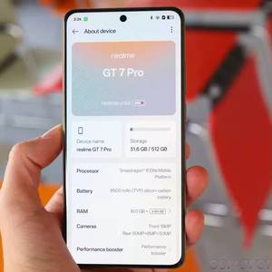 Version Globale Realme GT7 Pro 6.78'' 120Hz Amoled Android 15 12Go RAM 512Go ROM Étanche IP68 Smartphone Haut de Gamme 5G - Product Image 6