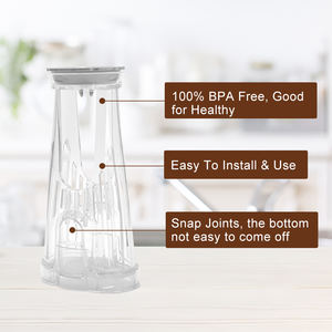 Machine à café à portion individuelle avec réservoir arrière, support de <span class=keywords><strong>filtre</strong></span> court et 2 cartouches de <span class=keywords><strong>filtre</strong></span> à eau de recharge - Product Image 3