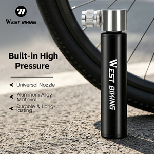 WEST BIKING Mini Bomba de Aire Portátil para Bicicleta con Válvula Presta/Schrader, Inflador de Alta Presión para Balones de <span class=keywords><strong>Baloncesto</strong></span> y Ciclismo, Accesorios - Product Image 1