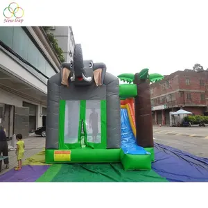 Đáng Yêu Elephant Trampoline Lâu Đài Inflatable Trẻ Em Bouncy Castle Để Bán