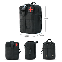 Trousse de premiers secours portable XUANLAN en tissu Oxford léger et durable, radio d'urgence solaire pour le camping en plein air