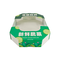 Boîte en plastique ondulé PP durable, empilable, résistante à l'eau, personnalisée et imprimée pour le stockage des concombres Yuexin