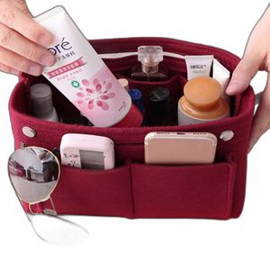 Organisateur de sac à cosmétiques en feutre polyester noir sur mesure, doux, épaisseur 3 mm - Product Image 1