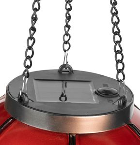 <span class=keywords><strong>Plastic</strong></span> LED Solarlantaarn met windlicht, metalen frame, tuinlantaarn in de vorm van een heteluchtballon, waterdicht, voor buiten, gazon, pad, met stok. - Product Image 6