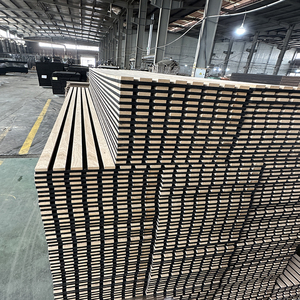 แผ่นฝ้าเพดานอะคูสติก KASARO ขนาด 2400*600 มม. เป็นมิตรกับสิ่งแวดล้อม แผ่นผนังไม้กันเสียงแบบ Slat MDF แผ่นผนังอะคูสติก 3 มิติ - Product Image 2