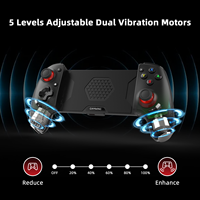 Manette de jeu sans fil Gamwing AB02S pour iOS Pro avec joystick à effet Hall, gyroscope 6 axes et moteur de vibration