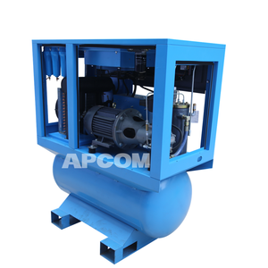 APCOM 220V Stationary Built-in Air Dryer Precision Filter Air Tank Oil Injected Commercial Compressor Factory Industrial - Product Image 4