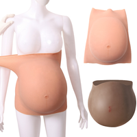 Vente Flash : Prothèse Ventre de Grossesse Réaliste en Silicone (3-6-9 Mois) Grande Taille pour Spectacles et Cosplay