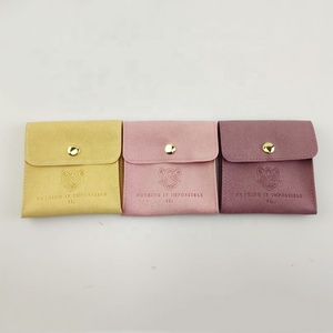 Bolsas de Regalo de Terciopelo y Gamuza Luda con Logotipo Personalizado, Inserto de Microfibra para Bolsas, Embalaje de Joyería con Solapa para Exhibición de Pendientes y Collares - Product Image 2