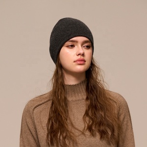 <span class=keywords><strong>Bonnet</strong></span> en Pur <span class=keywords><strong>Cachemire</strong></span> Personnalisé Hiver, Bords Roulés, Couleur Unie, Double Épaisseur, Luxe, Mode, Mignon et Chaud, pour Femmes, SCM - Product Image 4