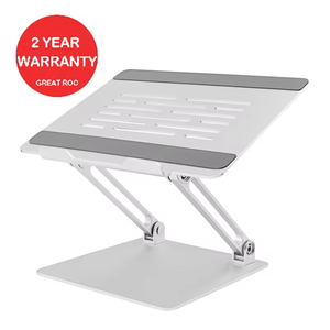 Support <span class=keywords><strong>pour</strong></span> ordinateur portable en aluminium stable et durable A24, pliable, portable, ergonomique, avec caoutchouc en silicone <span class=keywords><strong>pour</strong></span> MacBook, <span class=keywords><strong>iPad</strong></span>, bureau - Product Image 3