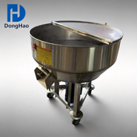 Homogénéisateur industriel automatique à cisaillement élevé avec moteur AC en acier inoxydable à bouche plate pour la production de lotions cosmétiques