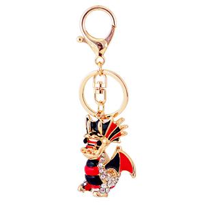 Llavero Creativo Personalizado con Dragón de Dibujos Animados en 3D, Llavero con Colgante de Dragón Chino de la Suerte con Diamantes, Accesorios de Decoración - Product Image 6