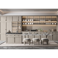 Colecciones de Muebles de Cocina Minimalistas con Diseño de Dimensiones Personalizadas y Espacio de Partición Independiente para Varios Tipos de Viviendas