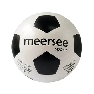Meersee Sports Logo personalizzato pallone da calcio laminato con colla taglia 5 palloni da calcio economici alla rinfusa