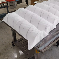 Matériel réutilisé respirable de petit pain de tissu non tissé du blanc pp de poids moyen pour les sacs à la maison de vêtements de textile