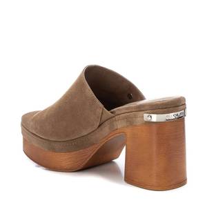 Zapatos de Tacón Tipo Mule con Plataforma de Cuero para Mujer, Marca Carmela - Product Image 3