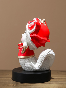 Petites figurines sculptées en résine époxy pour meubles TV et portes d'entrée de véranda – Décorations de Noël – Art populaire - Product Image 3