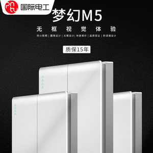 International Electrical Switches And Sockets 86 Type 16A Wall Mounted With Protection Door Single Pole PC Material - Product Image 2