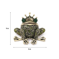 Broches Mignonnes en Alliage Émaillé avec Strass en Forme de Grenouille 2026 – Accessoires de Mode et Bijoux