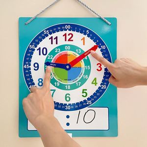 Reloj de Pared Educativo de Papel Ecológico para Niños, Material Didáctico para el Aula y el Hogar - Product Image 4