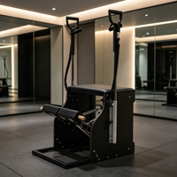 Chaise Wunda de Pilates Professionnelle, Équipement de Fitness Commercial pour Pilates, Poignées de Résistance, Entraînement du Core en Studio, Rééducation