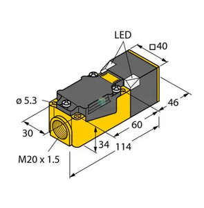 เซ็นเซอร์ตรวจจับวัตถุแบบเหนี่ยวนำ NI20-CP40-VP4X2 - ระยะตรวจจับ 20 มม. / PNP NO+NC - IP67 PBT-GF30 สำหรับระบบอัตโนมัติทางอุตสาหกรรม - Product Image 5