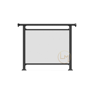 Rampe d'escalier en fer forgé au design moderne australien, <span class=keywords><strong>terrasse</strong></span> en verre métallique de luxe pour villas et balcons - Product Image 2