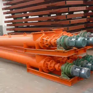 Hopper Auger Conveyor For Sandstone Gravel Sand Coal Lump Cement Concrete Grain