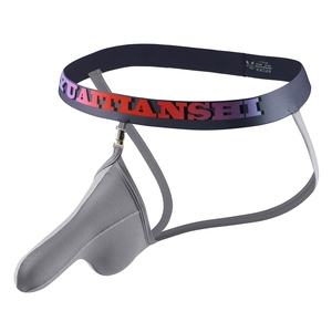 Bretelle Custom da uomo Sexy traspirante perizoma a vita bassa erotica biancheria intima <span class=keywords><strong>con</strong></span> grande rigonfiamento per uomo Gay - Product Image 6