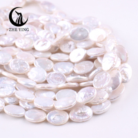 Perles d'eau douce de culture ovales de 10x13mm perles en vrac baroques de forme ovale pour la fabrication de bijoux perles de perles naturelles vente en gros