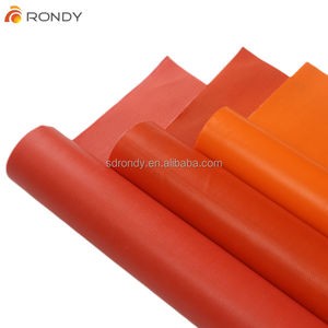 Противопожарные оранжевый цвет сварки одеяло ПВХ покрытием Ткань из стекловолокна - Product Image 2