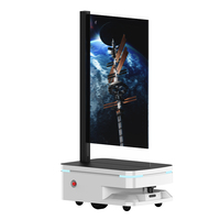 Robot Publicitario Interactivo con Pantalla Táctil OLED, Montado en el Suelo, Basado en Android, 1080p, para Señalización Digital Interior y Video Wall