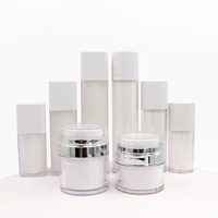 Pot à crème vide rechargeable en acrylique avec pompe airless 15ml/30ml/50ml, flacon sous vide format voyage pour crème et lotion