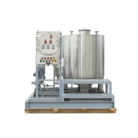 Plataforma de Dosificación Automática con Tanque de Mezcla, Control PLC, para Uso Industrial