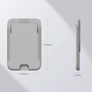 Минималистский деловой оригинальный дизайн, Индивидуальная модель, магнитный держатель для телефона и карты, на заказ, тонкий жесткий бумажник для телефона для magsafes - Product Image 5