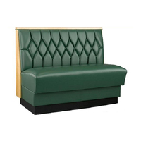 Banquette de cadre en contreplaqué et siège arrière en PU de haute qualité avec cadre en bois massif sièges de cabine simples pour les restaurants, les hôtels et les clubs