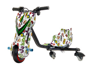 Trottinette à trois roues pour enfants avec lumières LED, siège réglable, batterie au lithium, matériau <span class=keywords><strong>PVC</strong></span>, capacité de charge 36V 70KG - Product Image 5