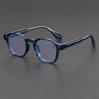 Haute qualité nouvelles lunettes d'ordinateur pour hommes bleu lumière bloquant Transparent gris TR90 métal petit polygone ordinateur 2025