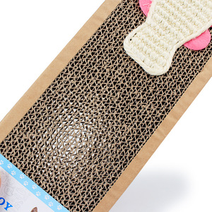 Wholesale Interactive Cat Scratching Board Catnip Corrugated Paper Cat Scratcher Cardboard - Product Image 5