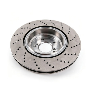 Drilled Ventilated Rear Left <b>Brake</b> <b>Disc</b> Rotor 34212282807 For BMW M5 E60 E61 LCI M6 E63 E64 Car Rear <b>Brake</b> Rotor - Product Image 3
