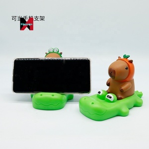 Capybara Crocodile cochon d'inde support de téléphone mignon guérison créatif bureau décor de bureau modè<span class=keywords><strong>le</strong></span> jouet ornement à collectionner Animal Art - Product Image 2
